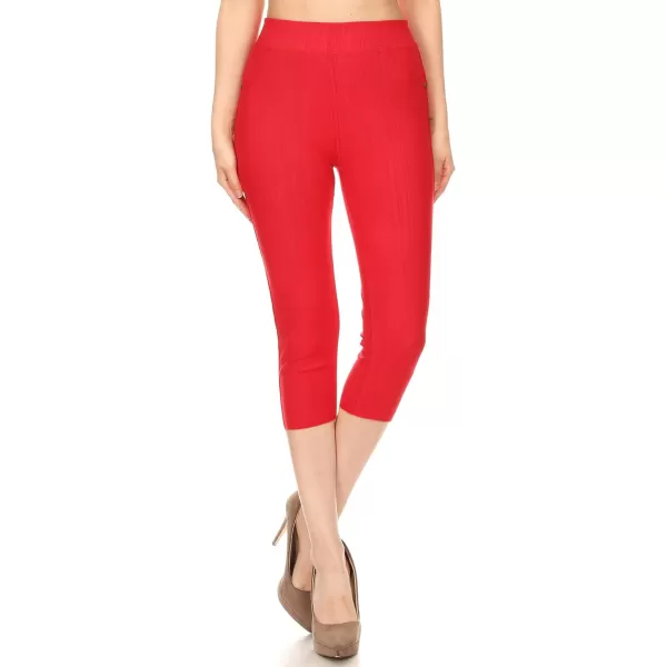 Leggings Depot Women's Cotton Blend Stretch Pull-on Jeggings Casual Pants with Pockets 