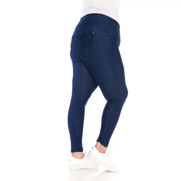 Leggings Depot Women's Cotton Blend Stretch Pull-on Jeggings Casual Pants with Pockets 