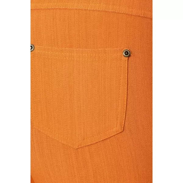 Leggings Depot Women's Cotton Blend Stretch Pull-on Jeggings Casual Pants with Pockets 