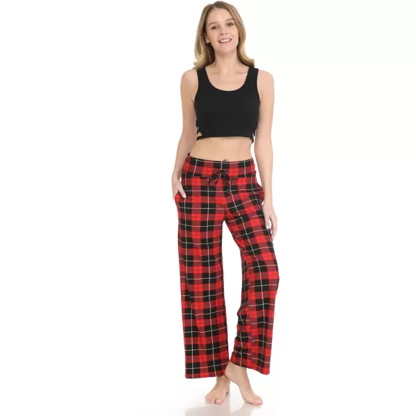 Leggings Depot Women's Fashion Pajama Pants with Pockets Comfy Drawstring Sleep Lounge Bottoms