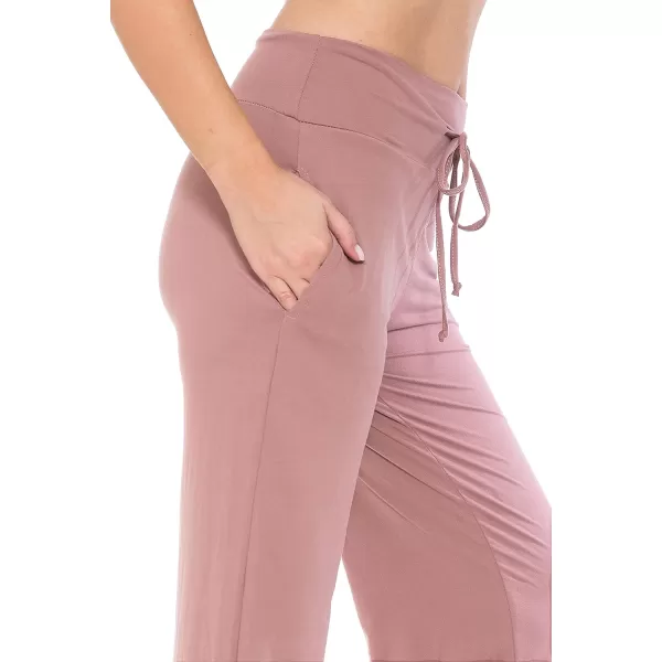 Leggings Depot Women's Fashion Pajama Pants with Pockets Comfy Drawstring Sleep Lounge Bottoms