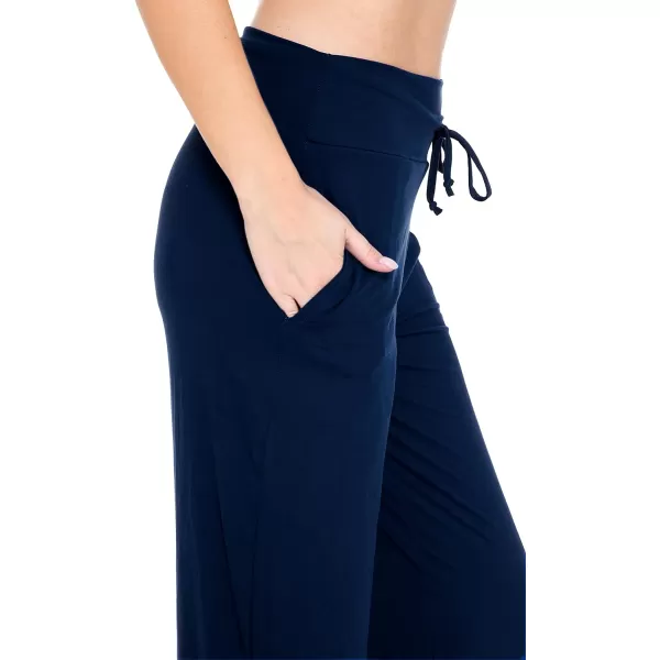 Leggings Depot Women's Fashion Pajama Pants with Pockets Comfy Drawstring Sleep Lounge Bottoms