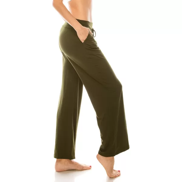 Leggings Depot Women's Fashion Pajama Pants with Pockets Comfy Drawstring Sleep Lounge Bottoms