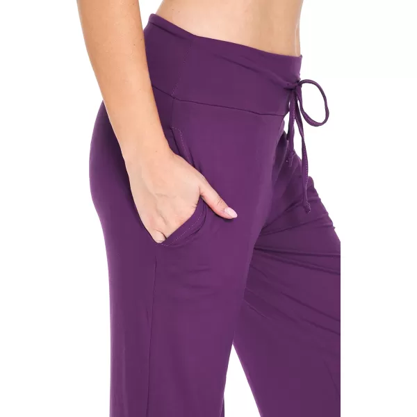Leggings Depot Women's Fashion Pajama Pants with Pockets Comfy Drawstring Sleep Lounge Bottoms