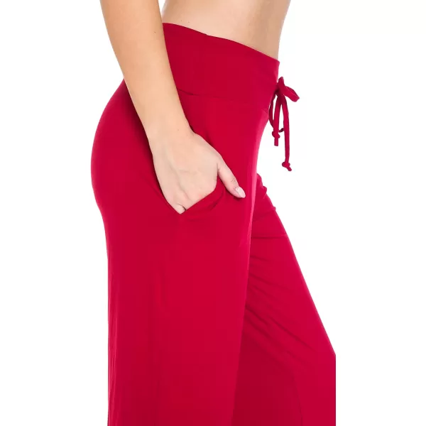 Leggings Depot Women's Fashion Pajama Pants with Pockets Comfy Drawstring Sleep Lounge Bottoms