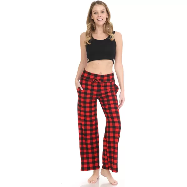 Leggings Depot Women's Fashion Pajama Pants with Pockets Comfy Drawstring Sleep Lounge Bottoms