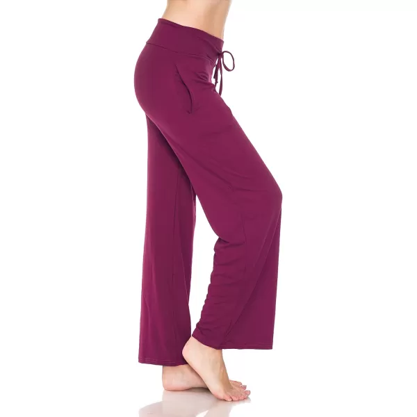 Leggings Depot Women's Fashion Pajama Pants with Pockets Comfy Drawstring Sleep Lounge Bottoms