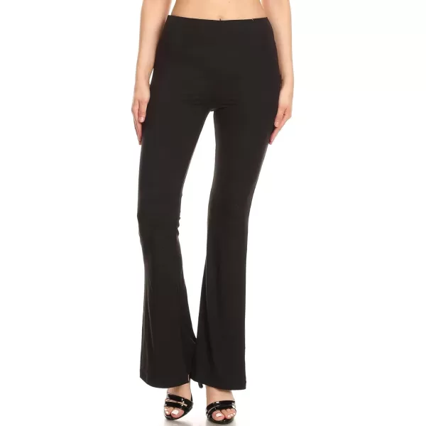 Leggings Depot Women's Flared Casual, Work, Lounge Palazzo Pants-Wide Leg