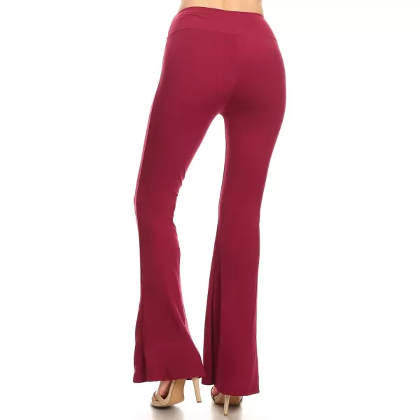 Leggings Depot Women's Flared Casual, Work, Lounge Palazzo Pants-Wide Leg