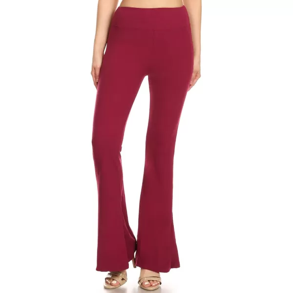Leggings Depot Women's Flared Casual, Work, Lounge Palazzo Pants-Wide Leg
