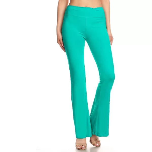 Leggings Depot Women's Flared Casual, Work, Lounge Palazzo Pants-Wide Leg