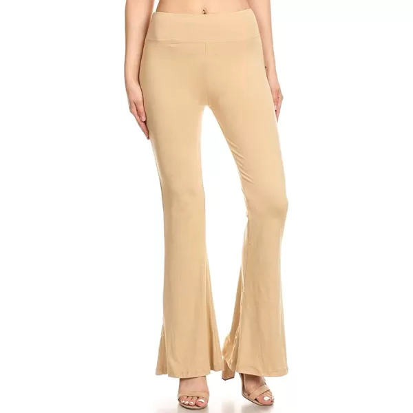 Leggings Depot Women's Flared Casual, Work, Lounge Palazzo Pants-Wide Leg