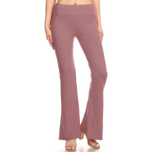 Leggings Depot Women's Flared Casual, Work, Lounge Palazzo Pants-Wide Leg