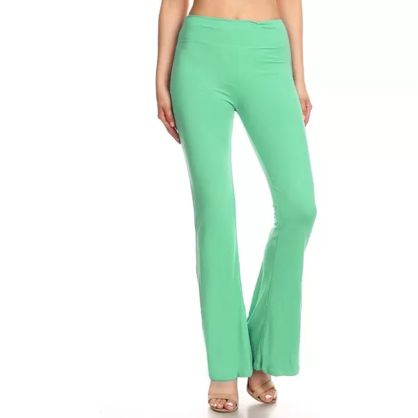 Leggings Depot Women's Flared Casual, Work, Lounge Palazzo Pants-Wide Leg