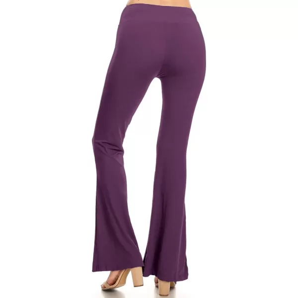 Leggings Depot Women's Flared Casual, Work, Lounge Palazzo Pants-Wide Leg