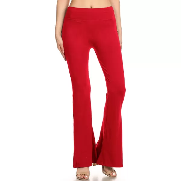 Leggings Depot Women's Flared Casual, Work, Lounge Palazzo Pants-Wide Leg