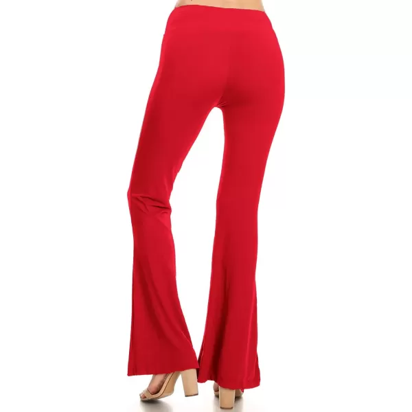 Leggings Depot Women's Flared Casual, Work, Lounge Palazzo Pants-Wide Leg