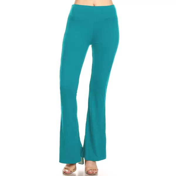Leggings Depot Women's Flared Casual, Work, Lounge Palazzo Pants-Wide Leg