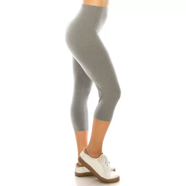 Capri Length Heather Gray