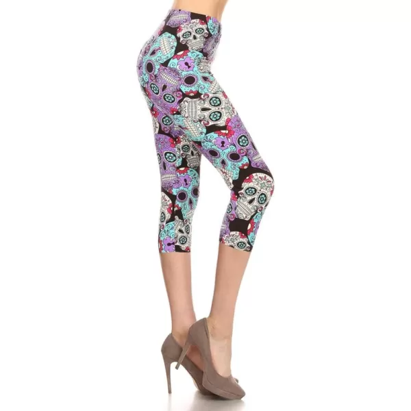 Capri-Skull Purple Sugar Skull