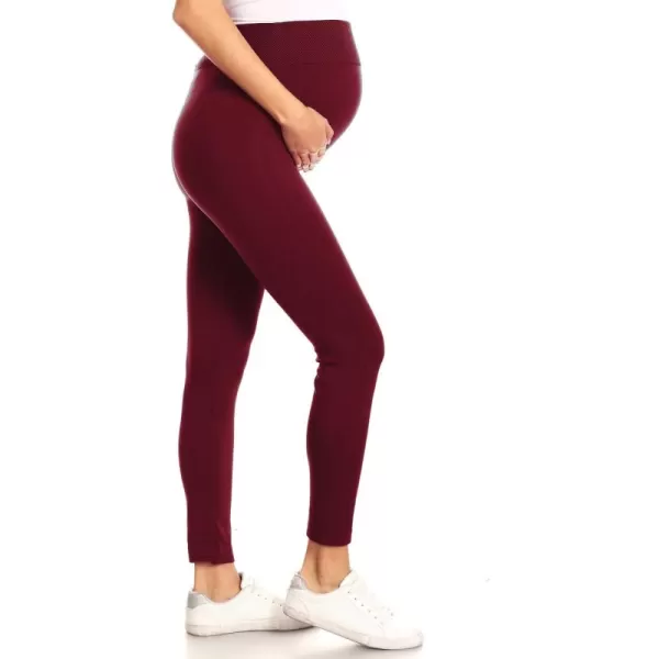Full Length High Waist Burgundy