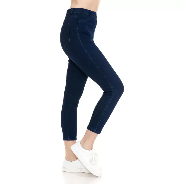 Leggings Depot Women's Stretch Pull-on Skinny Denim Look Jean Leggings 