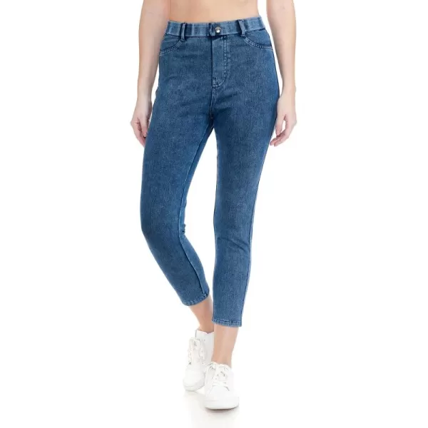 Leggings Depot Women's Stretch Pull-on Skinny Denim Look Jean Leggings 