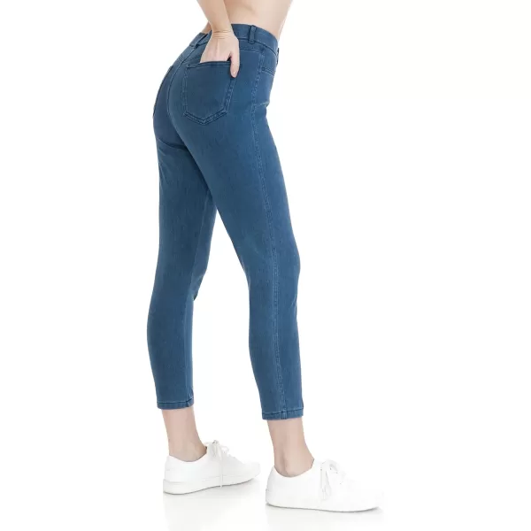 Leggings Depot Women's Stretch Pull-on Skinny Denim Look Jean Leggings 