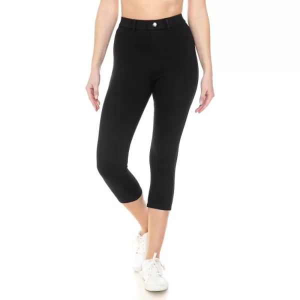 Leggings Depot Women's Stretch Pull-on Skinny Denim Look Jean Leggings 