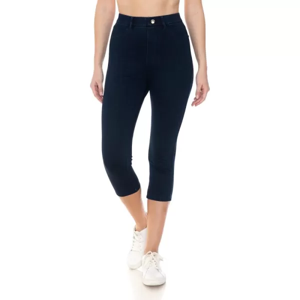Leggings Depot Women's Stretch Pull-on Skinny Denim Look Jean Leggings 