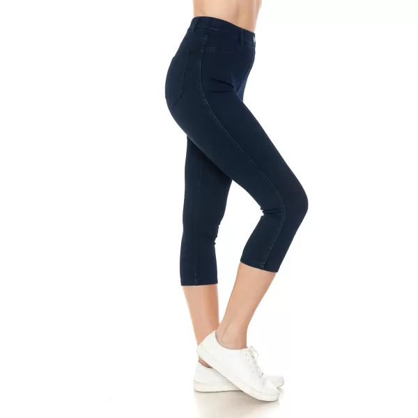 Leggings Depot Women's Stretch Pull-on Skinny Denim Look Jean Leggings 