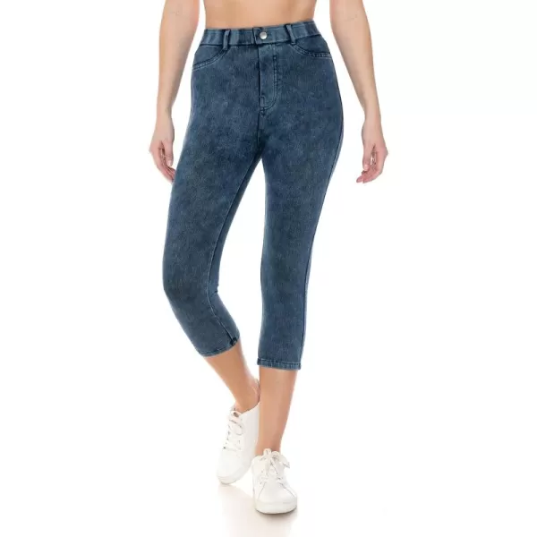 Leggings Depot Women's Stretch Pull-on Skinny Denim Look Jean Leggings 