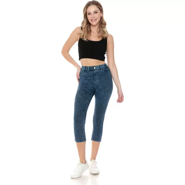 Leggings Depot Women's Stretch Pull-on Skinny Denim Look Jean Leggings 