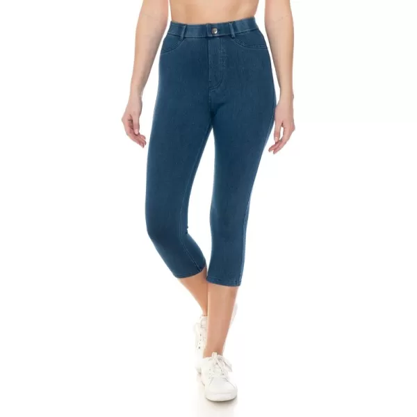 Leggings Depot Women's Stretch Pull-on Skinny Denim Look Jean Leggings 