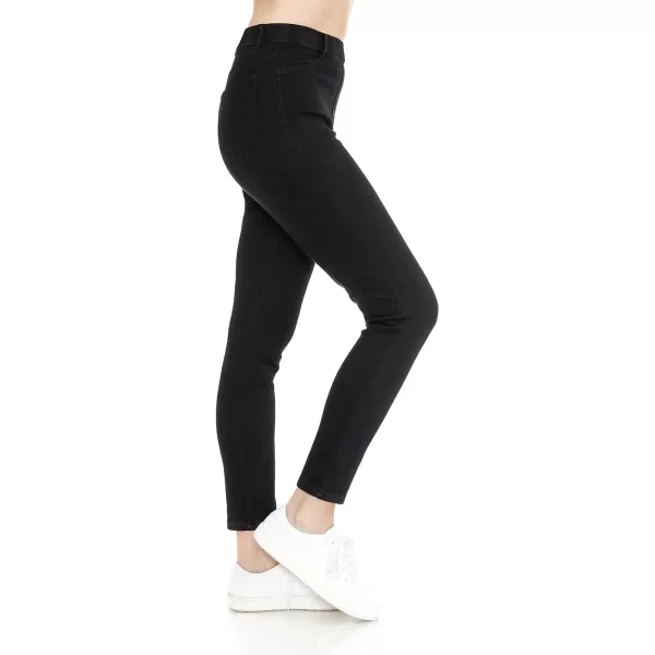 Leggings Depot Women's Stretch Pull-on Skinny Denim Look Jean Leggings 