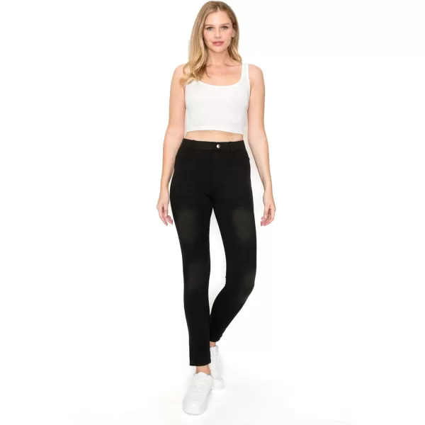 Leggings Depot Women's Stretch Pull-on Skinny Denim Look Jean Leggings 