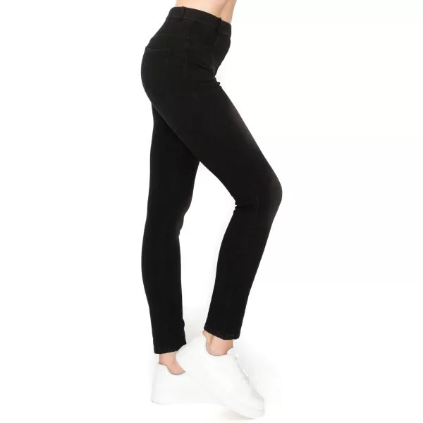 Leggings Depot Women's Stretch Pull-on Skinny Denim Look Jean Leggings 
