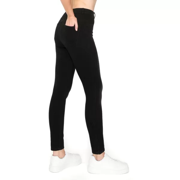 Leggings Depot Women's Stretch Pull-on Skinny Denim Look Jean Leggings 
