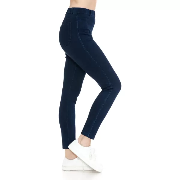 Leggings Depot Women's Stretch Pull-on Skinny Denim Look Jean Leggings 