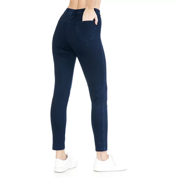 Leggings Depot Women's Stretch Pull-on Skinny Denim Look Jean Leggings 