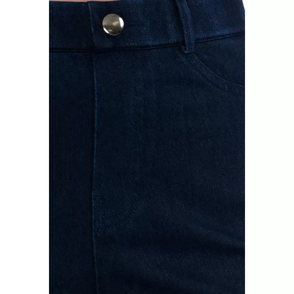 Leggings Depot Women's Stretch Pull-on Skinny Denim Look Jean Leggings 