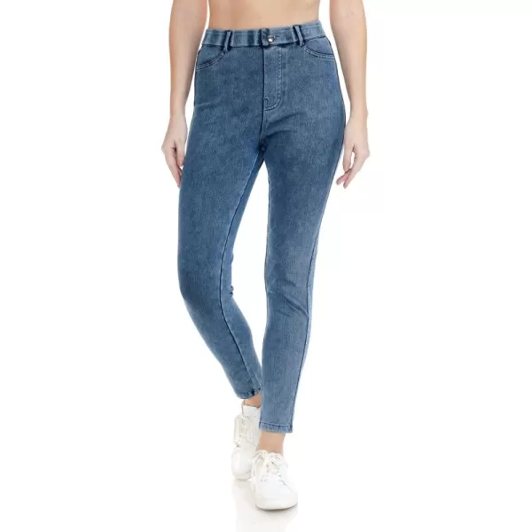 Leggings Depot Women's Stretch Pull-on Skinny Denim Look Jean Leggings 