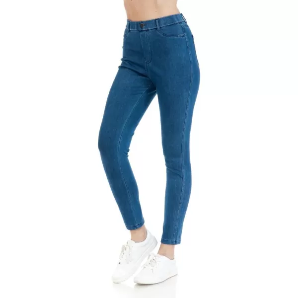 Leggings Depot Women's Stretch Pull-on Skinny Denim Look Jean Leggings 