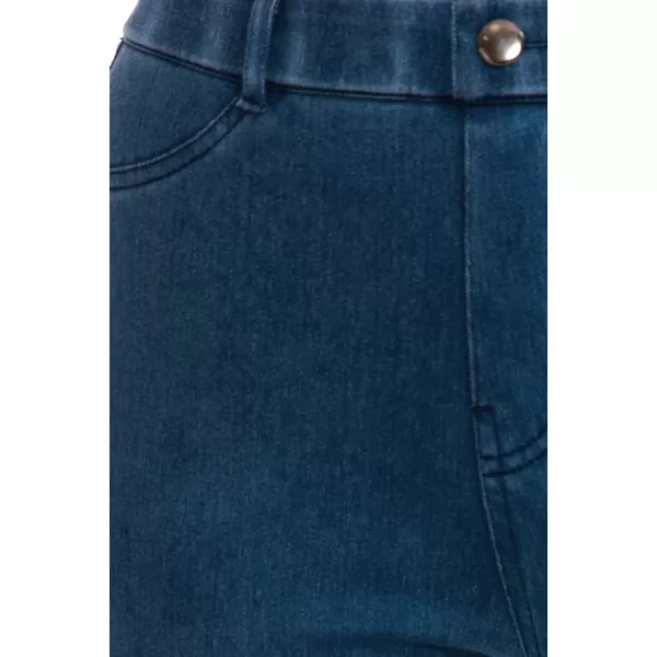 Leggings Depot Women's Stretch Pull-on Skinny Denim Look Jean Leggings 
