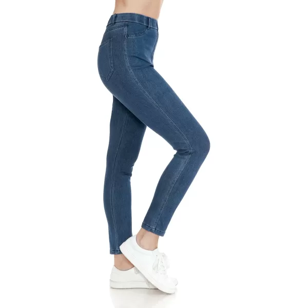 Leggings Depot Women's Stretch Pull-on Skinny Denim Look Jean Leggings 
