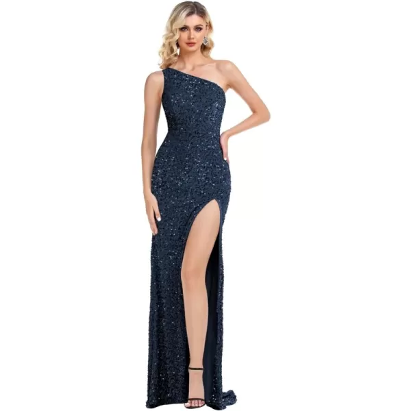 Navy Blue-corset Back