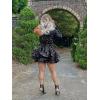 imageOne Shoulder Sequin Homecoming Dresses Long Sleeve Layered Prom Dresses Short Sparkly Cocktial Party GownsRose Gold