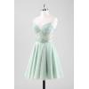 imageTulle Homecoming Dresses for Teens 2025 Prom Dresses Short Spaghetti Strap V Neck Beaded Formal Party GownsYellow