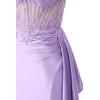 imageOff Shoulder Satin Homecoming Dresses Mermaid Lace Short Porm Dress Tight Beaded Cocktail DressAqua