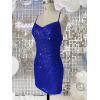 imageSequin Tight Homecoming Dresses Short Spaghetti Straps Mermaid Prom Dress for Teens Cocktail Sparkly Mini DressRed
